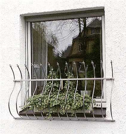 Fenstergitter aus Edelstahl